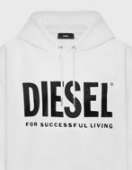 Picture of Diesel S-Gir White Hood Division Sweater