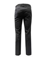 Picture of Studio Italia Stretch Slim Grey Textured Trouser