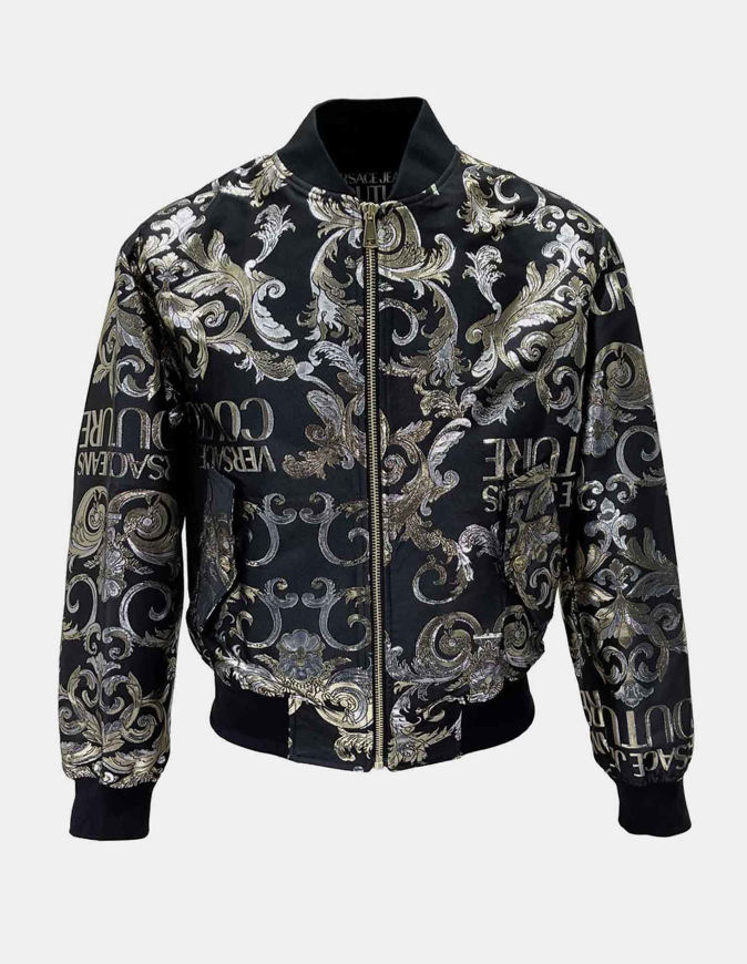 Picture of Versace Baroque Jacquard Bomber Jacket