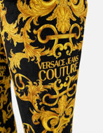 Picture of Versace Logo Baroque Velvet Trackpant