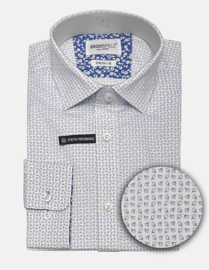 Picture of Brooksfield Real Floral Print Stretch Shirt
