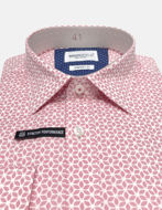 Picture of Brooksfield Real Geo Print Pink Stretch Shirt