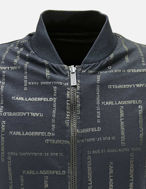 Picture of Karl Lagerfeld Navy Reversible Bomber Jacket