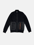 Picture of Karl Lagerfeld Black Mesh Sweat Jacket