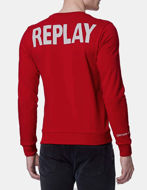 Picture of Replay Red Logo Crew Sweatshirt