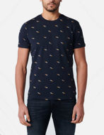Picture of No Excess Navy Prawn Print Tee