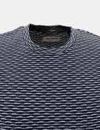 Picture of No Excess Navy Jacquard Tee