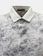 Picture of No Excess Floral Print Grey Polo