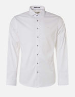 Picture of No Excess White Stretch Satin L/S Shirt