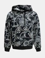 Picture of Versace Regalia Logo Baroque Hooded Sweatshirt