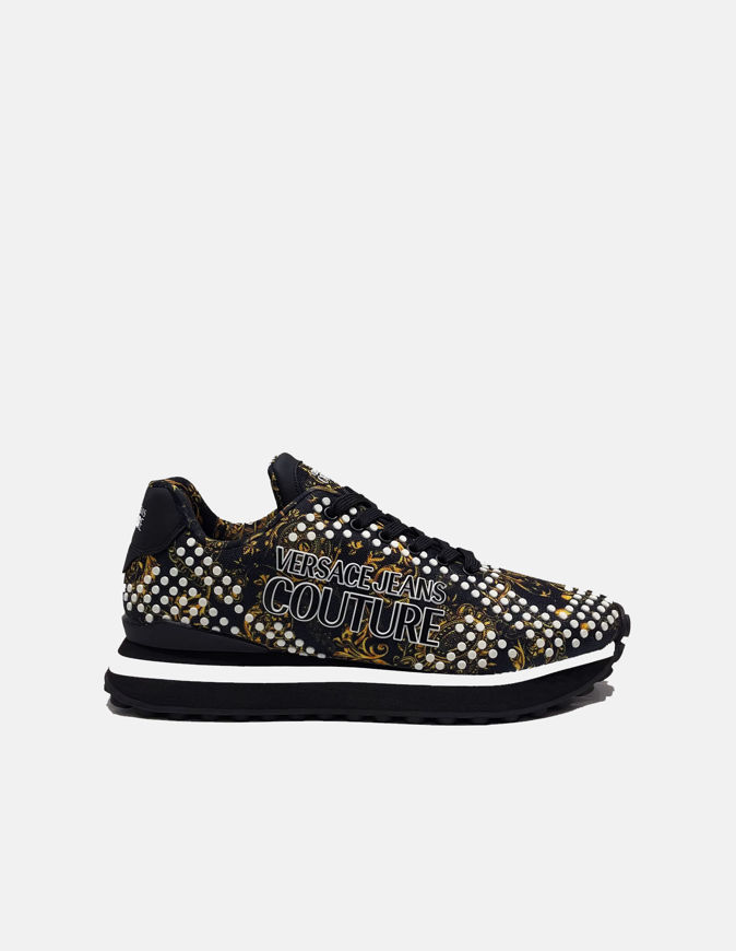 Picture of Versace Gold Regalia Baroque Dot Sneakers