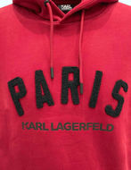 Picture of Karl Lagerfeld Maroon Hooded Sweatshirt
