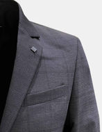 Picture of Karl Lagerfeld Black Charcoal Shadow Check Suit