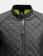 Picture of Replay Black Biker Quilted Jacket