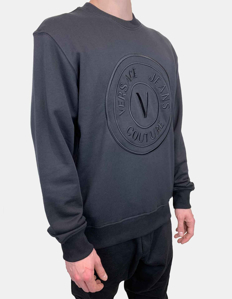 Picture of Versace embriodered Black V-Emblem Sweatshirt