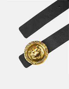 Picture of Just Cavalli Gold Tiger Emblem Reversible Belt