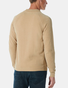 Picture of No Excess Sand Mock Neck Velvet Knit Pullover