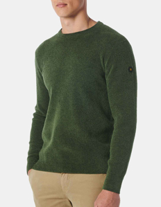 Picture of No Excess Green Velvet Knit Pullover