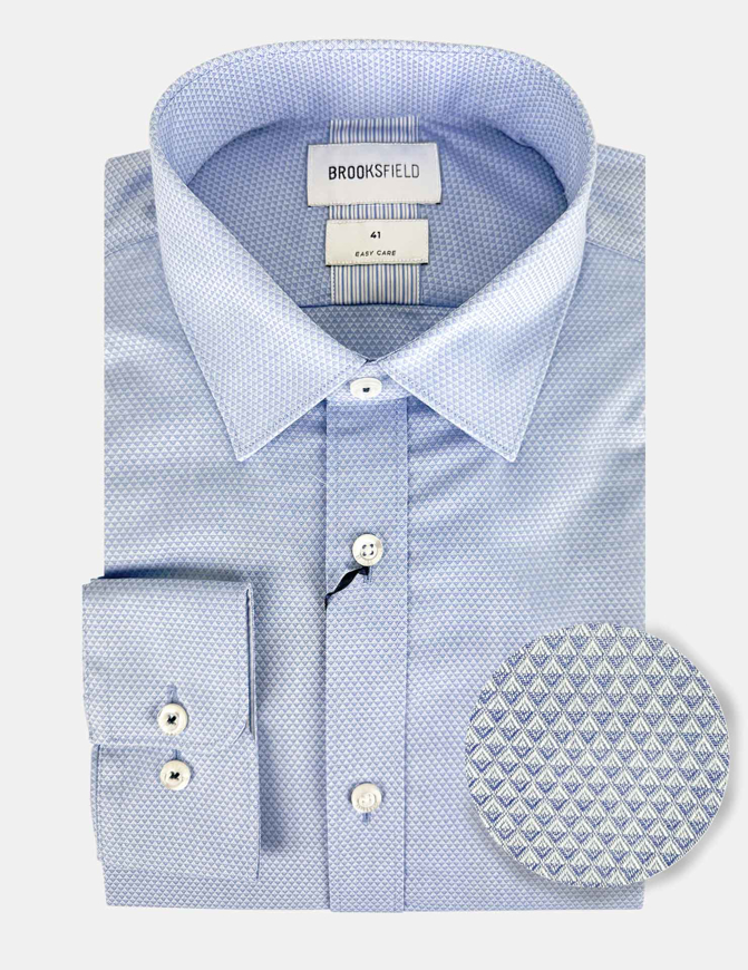 Picture of Brooksfield Blue Diamond Easy Regular Shirt