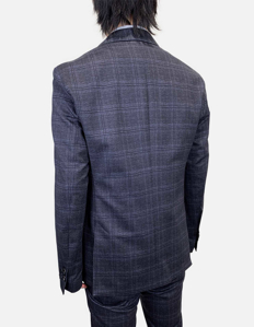 Picture of Karl Lagerfeld Navy Check Jacket